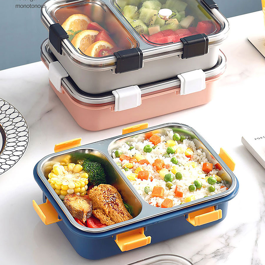 304不銹鋼飯盒小號(hào)2格