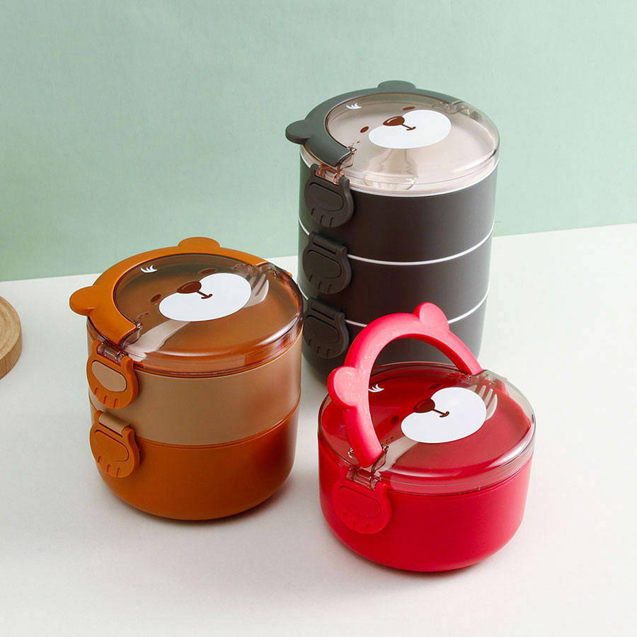 樂(lè)味熊圓形單層/雙層/